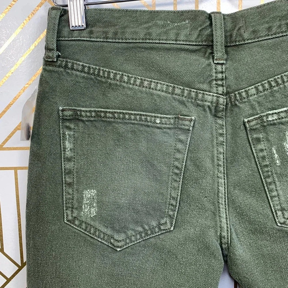 Free People Caroline Cutoff‎ Denim Shorts Green - Picture 8 of 11